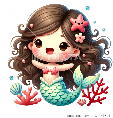 cute mermaid  131141301