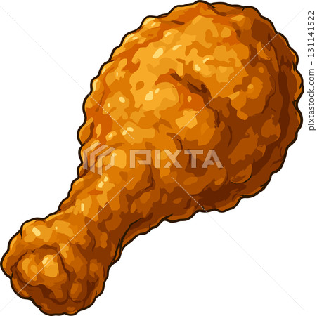 simple fried chicken illustration simple fried chicken illustration 131141522