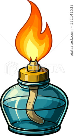 Illustration of alcohol lamp Illustration of alcohol lamp 131141532