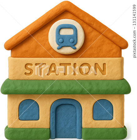 可愛的黏土動畫插畫 可愛的黏土動畫插畫 131141599