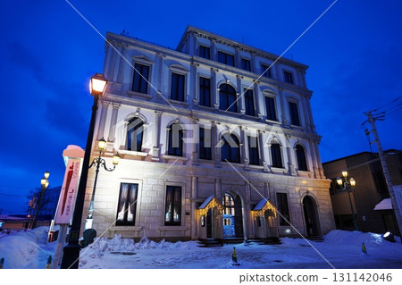 Otaru, Hokkaido in winter - Kitaichi Venetian Museum at night 131142046