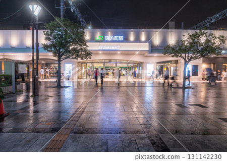 Tokyo: City night view in front of Kinshicho Station Tokyo: City night view in front of Kinshicho Station 131142230