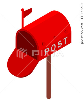 Red postbox vector illustration Red postbox vector illustration 131142249
