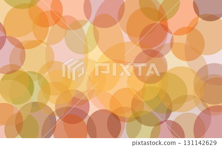 秋葉顏色重疊圓圈圖案背景 131142629
