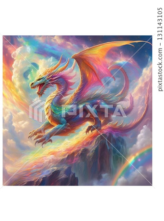 夢幻可愛的獨角獸彩虹 131143105