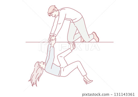 Helping hand and support concept Helping hand and support concept 131143361