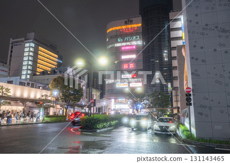 Tokyo: City night view in front of Kinshicho Station Tokyo: City night view in front of Kinshicho Station 131143465