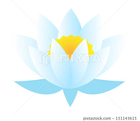 White water lily vector illustration White water lily vector illustration 131143615