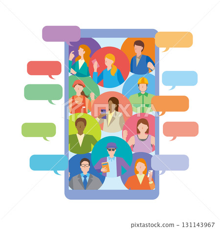 Smartphones and communication between people 131143967