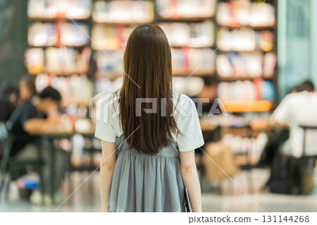 大學生，圖書館，女性 131144268