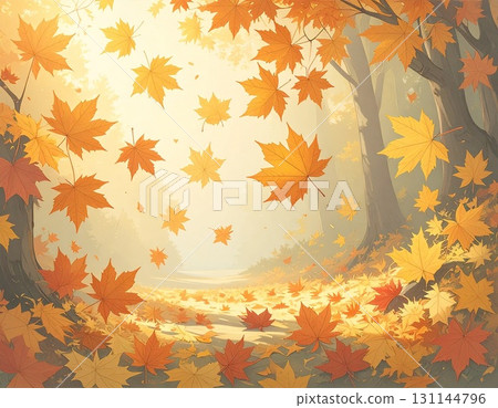 [AI 生成的圖像] 描繪偏遠山區的秋葉風景 131144796