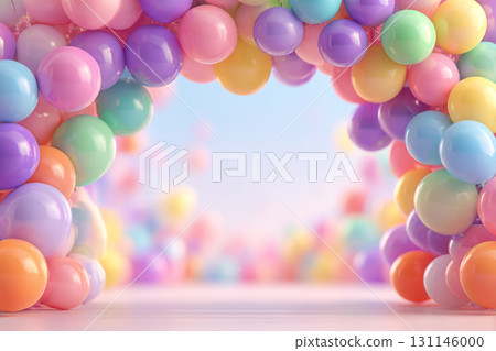 Colorful Balloon Archway Colorful Balloon Archway 131146000
