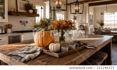 Cozy Fall Kitchen 131146323