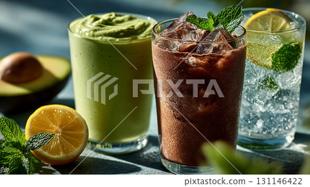 Refreshing Drinks Trio 131146422