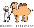 Camel and owner 131146472