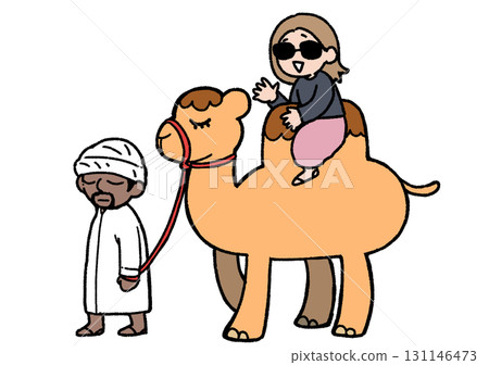Camel riding tour 131146473