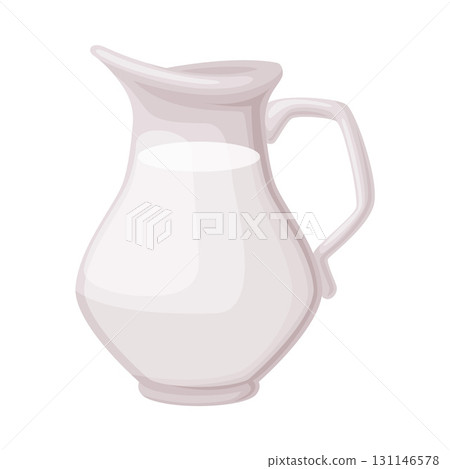 Milk Jug as Dairy Food and Product Item Vector Illustration Milk Jug as Dairy Food and Product Item Vector Illustration 131146578