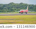 An airplane running on the runway at Mt. Fuji Shizuoka Airport in Makinohara City (Shizuoka Prefecture) 131146900
