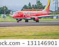 An airplane running on the runway at Mt. Fuji Shizuoka Airport in Makinohara City (Shizuoka Prefecture) 131146901