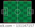 Football soccer field table top board game. 131147157