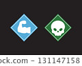 Game condition icons set. 131147158