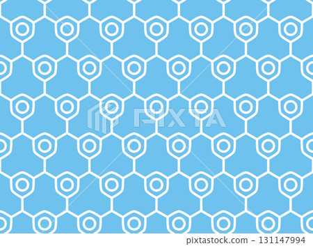 The geometric pattern with lines. Seamless vector background. White and blue texture. Graphic modern pattern. Simple lattice graphic design 131147994
