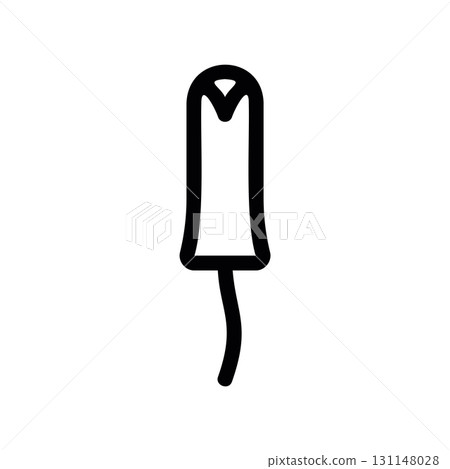 Simple black vector icon with a theme tampon Simple black vector icon with a theme tampon 131148028
