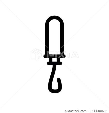 Simple black vector icon with a theme tampon Simple black vector icon with a theme tampon 131148029