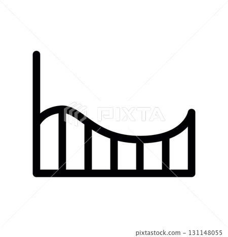Simple black vector icon with a theme schedule, smooth 131148055