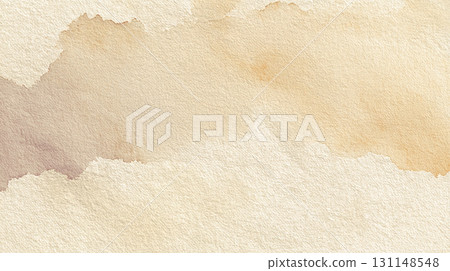 Watercolor style brown beige background texture material 131148548
