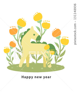 2026年新年賀卡模板 2026年新年賀卡模板 131148936