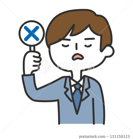 一個人舉起十字牌 一個人舉起十字牌 131150123