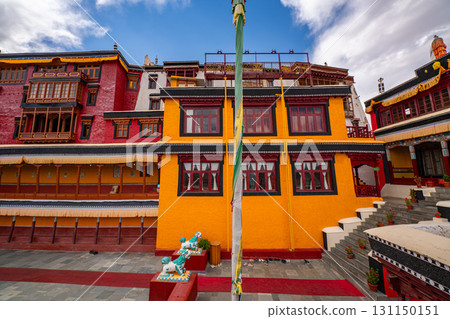 Colorful building of Thiksey Monastery Colorful building of Thiksey Monastery 131150151