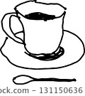 Coffee cup sketch illustration 131150636