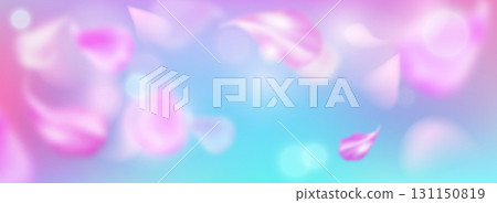 Spring sakura petals with soft bokeh effect 131150819