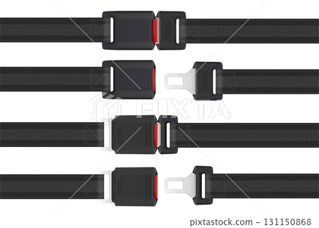 Black seatbelt buckle set Black seatbelt buckle set 131150868