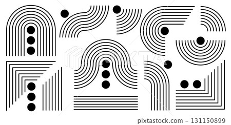 Line arch rainbow compositions 131150899