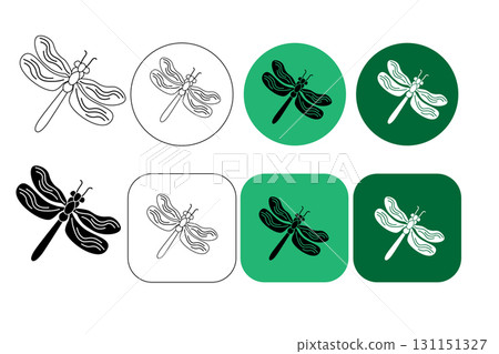 Logo Line Dragonfly and Moon. Aesthetic and feminine, simple line and luxury modern. editable color. vector illustration Logo Line Dragonfly and Moon. Aesthetic and feminine, simple line and luxury modern. editable color. vector illustration 131151327