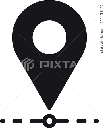 location, map, address icon Location pin icon in a minimalist style. 131151492