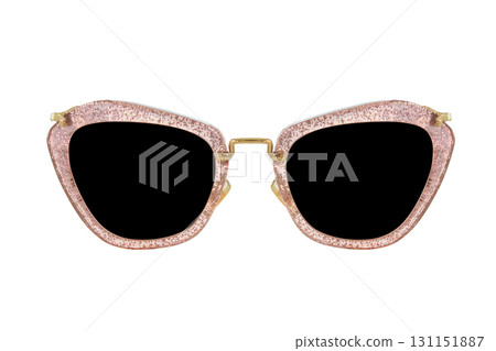 Sunglasses frame isolated on white background 131151887