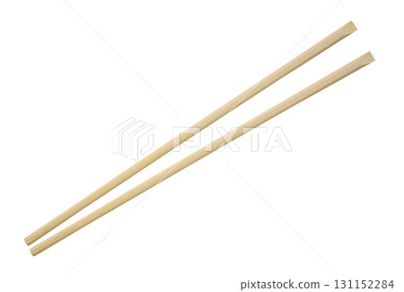 wooden chopsticks isolated on white background wooden chopsticks isolated on white background 131152284