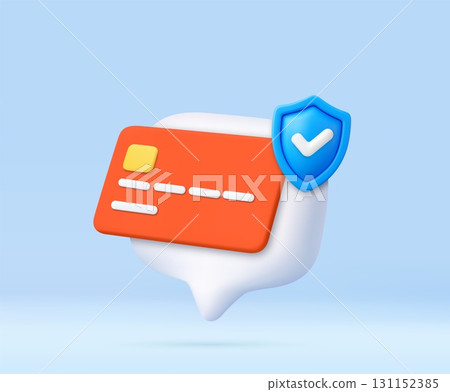 3D secure payment card with verification shield 3D secure payment card with verification shield 131152385