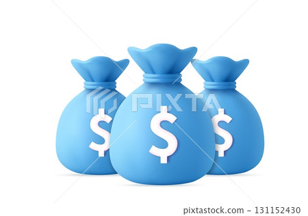 3d Multiple Money Bags Representing Wealth and Finance 3d Multiple Money Bags Representing Wealth and Finance 131152430
