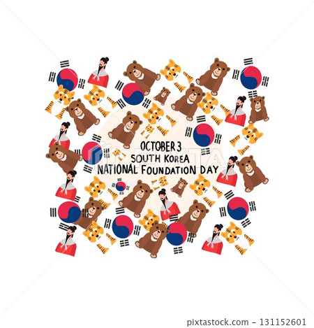 South Korea National Foundation Day Celebratio 131152601