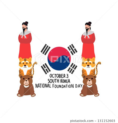 South Korea National Foundation Day Celebratio 131152603