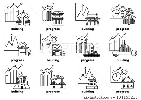 image is a series of buildings and construction sites image is a series of buildings and construction sites 131153215