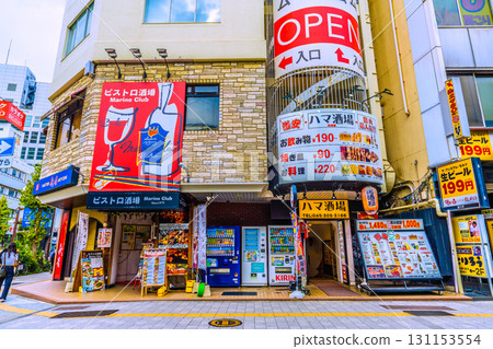 日本橫濱城市景觀，俯瞰關內站（北口）前的酒吧區=22 131153554