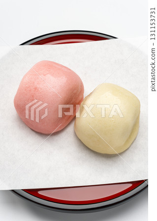 Red and white buns for celebrations Red and white buns for celebrations 131153731