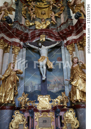 Altar of the Holy Cross, parish Church of the Immaculate Conception of the Virgin Mary in Lepoglava, Croatia 131153794