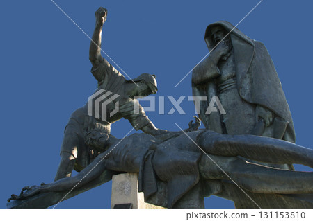 11th Stations of the Cross, Crucifixion: Jesus is nailed to the cross, Basilica of the Assumption of Virgin Mary in Marija Bistrica, Croatia 11th Stations of the Cross, Crucifixion: Jesus is nailed to the cross, Basilica of the Assumption of Virgin Mary in Marija Bistrica, Croatia 131153810